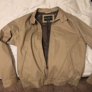 Eddie Bauer full zip tan jacket